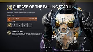 HOW TO GET CUIRASS OF THE FALLING STAR  DESTINY 2 [upl. by Maice]