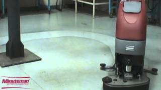 Minuteman Walk Behind Floor Scrubbers Disc and Cylindrical [upl. by Hartwell]