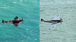 RollsRoyce Merlin Spitfire vs RollsRoyce Griffon Spitfire quot Which Sounds the Best quot [upl. by Duma637]