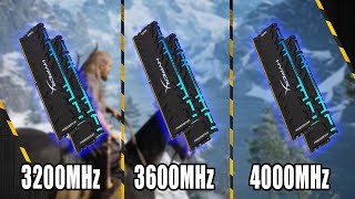 3200 vs 3600 vs 4000MHz RAM Ryzen 5 5600X RAM Speed Comparison in Gaming [upl. by Asselam964]