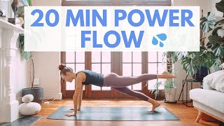 20 MIN POWER YOGA Power Yoga Flow  Full Body Workout [upl. by Laaspere]