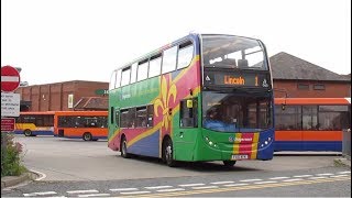 Trains amp Buses at Grantham  June 2017 [upl. by Haceber]