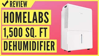 hOmeLabs 1500 Sq Ft Energy Star Dehumidifier for Medium to Large Rooms and Basements Review [upl. by Mij]