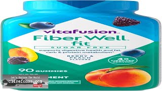 Vitafusion Fiber Well Fit Gummies Supplement 90 Count Packaging May Vary Review [upl. by Mapel616]