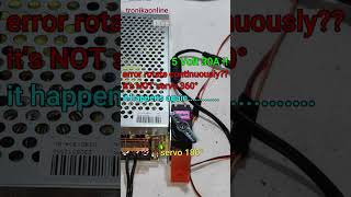 servo mg995 mg996 180 error spin rotate continuously 360 [upl. by Leis954]