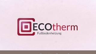 ECOtherm FussbodenheizungFrässystem [upl. by Adnale784]