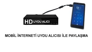 Telefon ile uydu alıcı arasında İnternet Paylaşımı [upl. by Meeks]