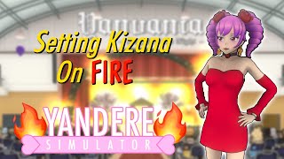 Setting the stage and Kizana on FIRE  Yandere Simulator Concept [upl. by Castor]