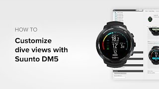 Suunto D5  How to customize dive views with Suunto DM5 [upl. by Nohsram]