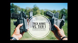 Trex Arms Vs Tier One Concealed  Axis Vs Sidecar Side by Side Comparison [upl. by Emsmus]