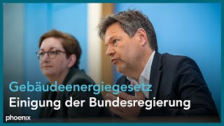 Robert Habeck und Klara Geywitz zur Novelle des Gebäudeenergiegesetzes [upl. by Aneekas]