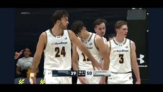 25 pts 911 amp Interview UCSD 94 vs Pepperdine 76 [upl. by Aicilram]