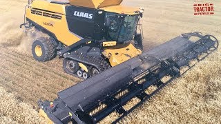 CLAAS Lexion 780TT Combine Harvesting Wheat [upl. by Gloriane]