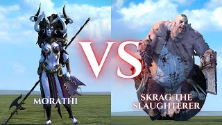 WARHAMMER III Total War  Morathi VS Skrag The Slaughterer [upl. by Attennod647]