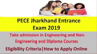 PECE Jharkhand Entrance Exam 2019 Notification Released [upl. by Manny]