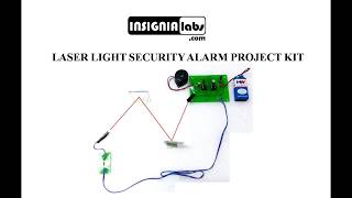 LASER SECURITY ALARM CIRCUIT PROJECT KIT  ELECTRONIC DIY KIT [upl. by Rexford]