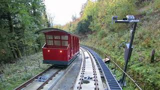 Standseilbahn 636501 Bürgenstockbahn 2017 Kehrsiten  Bürgenstock Talfahrt  Funicular [upl. by Segalman]