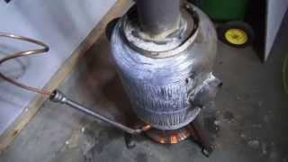 DIY Wasteoilburner what a hotty GravityDrip [upl. by Ssilb]