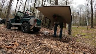 Removing a JEEP HARDTOP and Doors by YOURSELF [upl. by Wiedmann]