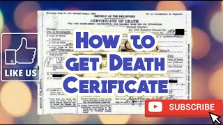 How to get Death Certificate [upl. by Nnyltak]