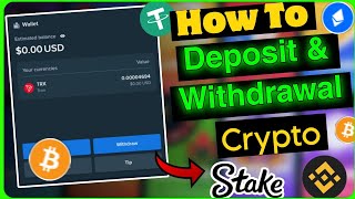 How To Deposit Crypto In Stakecom  Stake Per Crypto Deposit kaise Kre [upl. by Ilera]