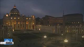 Live Webcam  Vatican City By Night  Italy [upl. by Ynatterb]