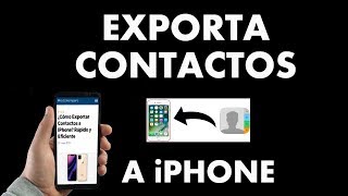 ¿Cómo Exportar Contactos a IPhone Rápido y Fácil [upl. by Finnigan806]