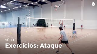 Exercícios ataque  Vôlei [upl. by Rasaec197]