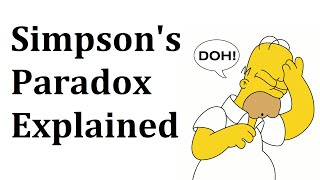 Simpsons Paradox Explained [upl. by Spiegel]