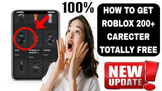 How to Unlock 200 Free Roblox Characters in 2024 StepbyStep Guide  Roblox Free Carecter [upl. by Maximo615]