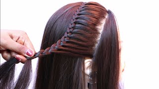 simply easy hairstyle  quick amp easy hairstyle for festival  open hairstyle [upl. by Aihsenrad193]