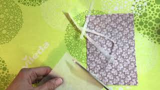 How to apply fusible iron on interfacing to fabric [upl. by Hollington]