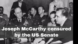 2nd December 1954 US Senator Joseph McCarthy censured by the Senate [upl. by Enovi]