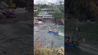 Boats landing in Cadgwith Cove Cornwall Really nice place to see loveit visitcornwall [upl. by Clotilde]