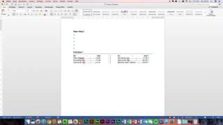 Tabulator in Word [upl. by Halyahs80]