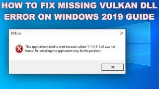 How to Fix VULKAN DLL Missing on Windows 10 [upl. by Attem]