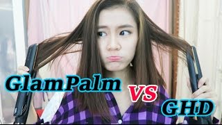 GlamPalm vs GHD review  Battle of the Hair Straighteners [upl. by Buzz]