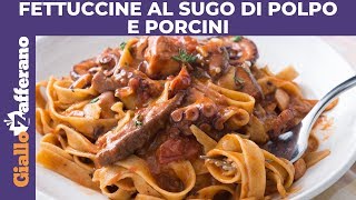 PASTA AL SUGO DI POLPO E FUNGHI PORCINI [upl. by Gronseth]