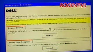 Dell Restore System Factory Settings Recovery HOWTO [upl. by Ylesara268]