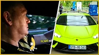 KNOSSI fährt MONTES Lamborghini RIP Felge [upl. by Erdnoed871]