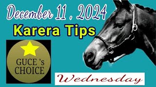 KARERA TIPS amp ANALYSIS by guceschoice DECEMBER 11 2024 Live Racing at MMTCI starts 5 PM [upl. by Haididej]