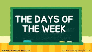 I giorni della settimana in inglese  The Days of the week [upl. by Rehpotsrik]