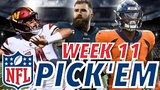 NFL Week 11 Predictions and PickEm l Picks for every game in the NFL of Week 11 [upl. by Villada]