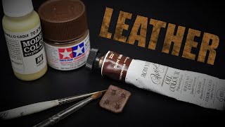 How to paint Realistic Leather on your Models [upl. by Jalbert804]