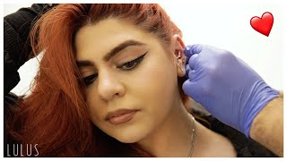 Christinas Conch Piercing Experience at Lulus [upl. by Yror]