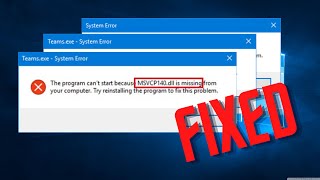 How To FIX All DLL File Missing on Windows 10 Problems [upl. by Elysee]