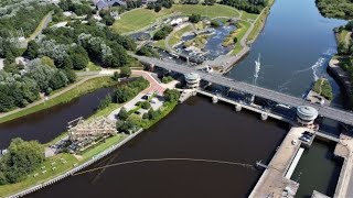 Tees Barrage StocktononTees England 4K [upl. by Hadwyn937]