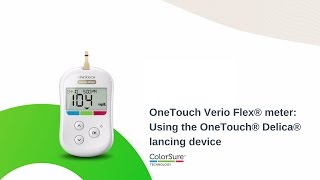 OneTouch Verio Flex® meter Using the OneTouch® Delica® lancing device [upl. by Kevyn]