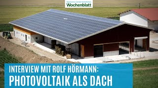 Photovoltaik nicht AUFS Dach sondern ALS Dach  HörmannEnergiedach [upl. by Aneetsirk]