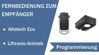 Programmieren Sie Ihren Allotech Eco Fernbedienung auf Ihren Garagentorantrieb von Ecostar [upl. by Eadie]